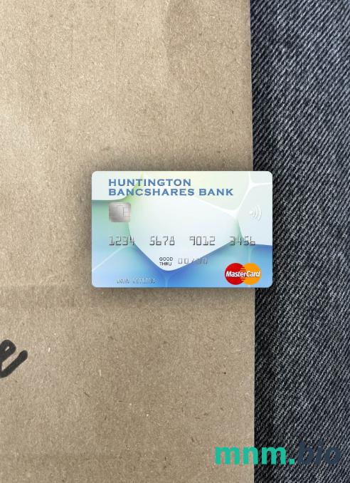 USA Huntington Bancshares bank wygląd zdjęcia mastercard skan PSD + zdjęcie